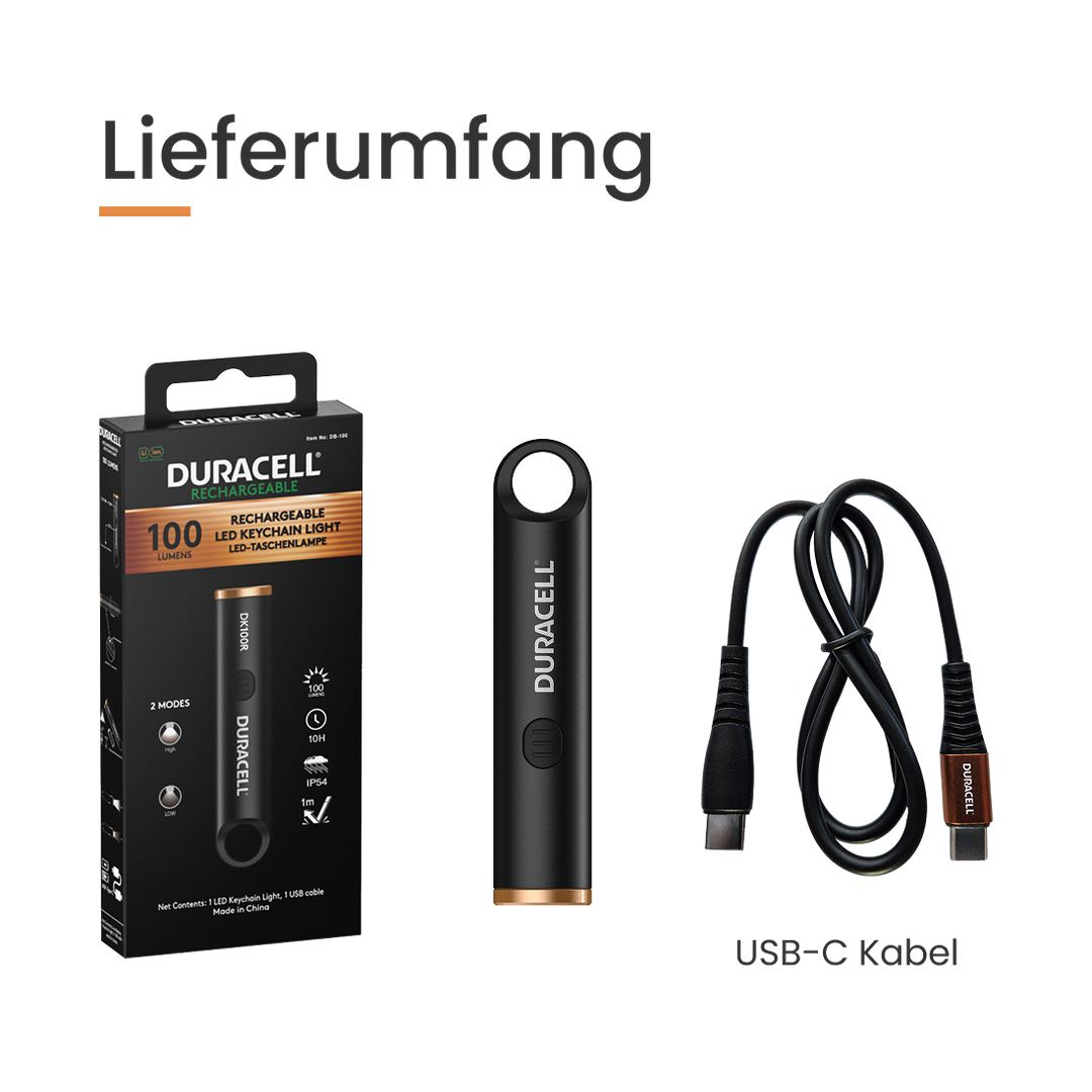 Duracell DK100R - 100 lm Schlüsselleuchte