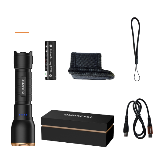 Duracell DF1500R - 1500 lm 1x21700 Taschenlampe
