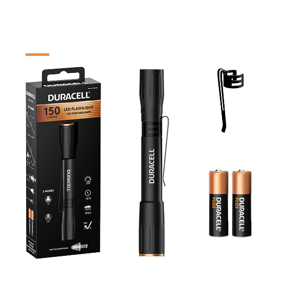 Duracell DF150 - 150 lm 2xAAA Stiftleuchte
