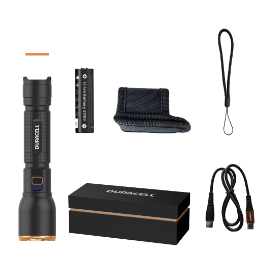 Duracell DF3000R - 3000 lm 1x21700 Taschenlampe