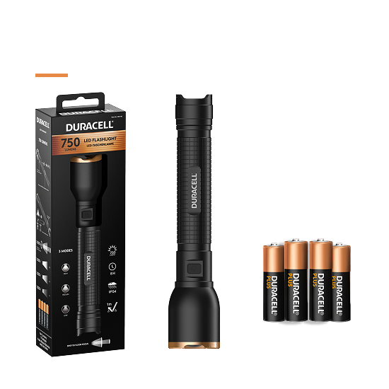 Duracell DF750 - 750 lm 4xAAA Taschenlampe