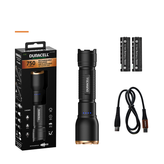 Duracell DF750R -750 lm 1x18650 Taschenlampe
