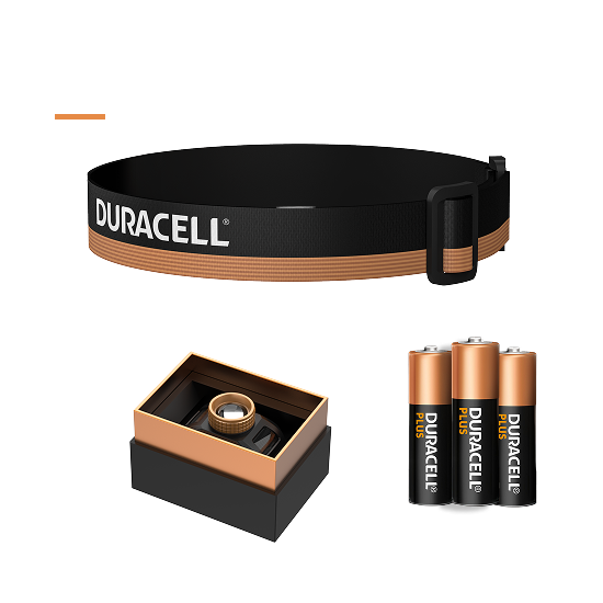 Duracell DH400 - 400 lm 3xAAA Stirnlampe