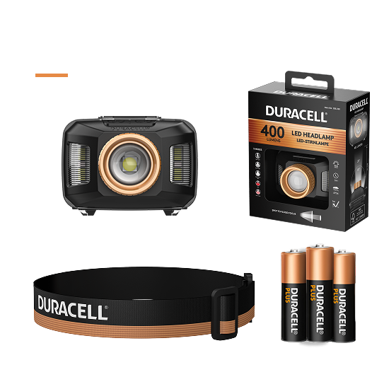 Duracell DH400 - 400 lm 3xAAA Stirnlampe