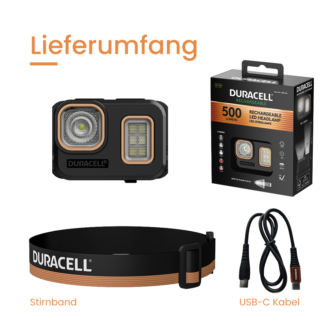 DH500R - 500 lm LiPo Stirnlampe