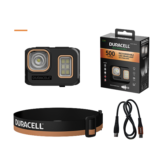 Duracell DH500R - 500 lm LiPo Stirnlampe