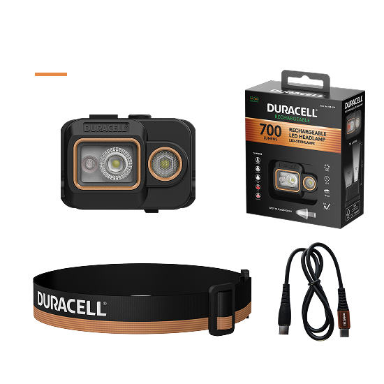 Duracell DH700R - 700 lm LiPo Stirnlampe