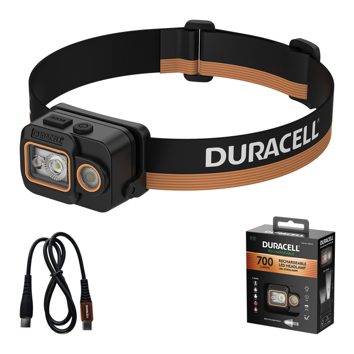 Duracell DH700R Stirnlampe 700 lm